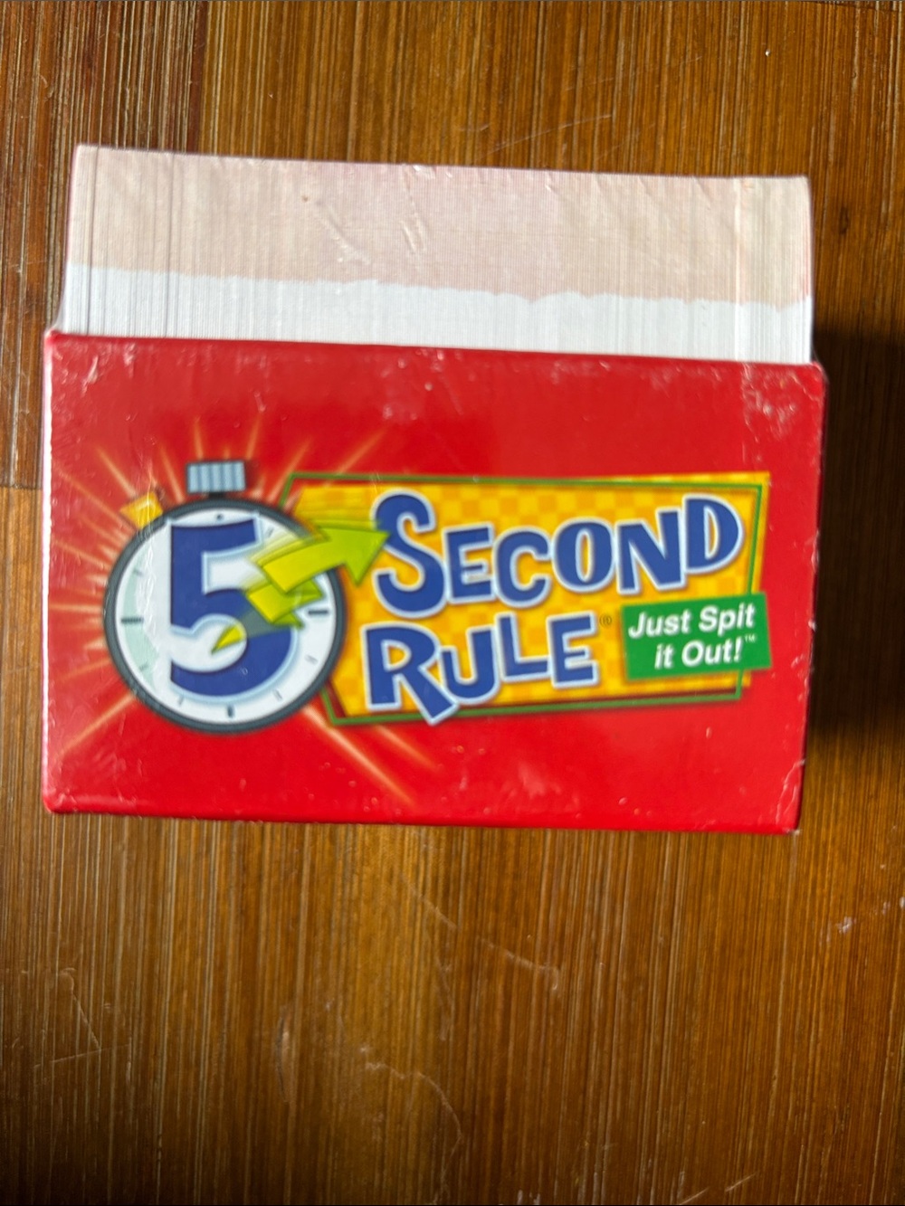 Hasbro 5 Second Rule Card Game - Red